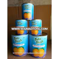 Canned mango pulp from India